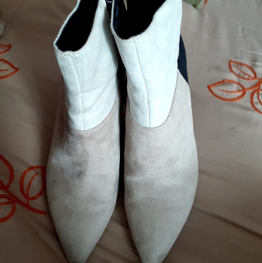 Worthington Color block boots.
